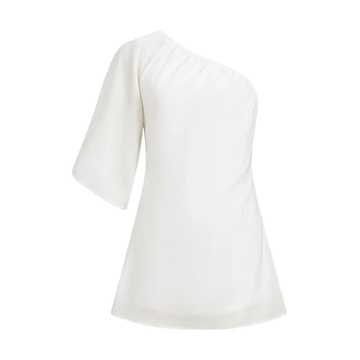 Olivia | Effortless One Shoulder Puff Sleeve Mini Dress