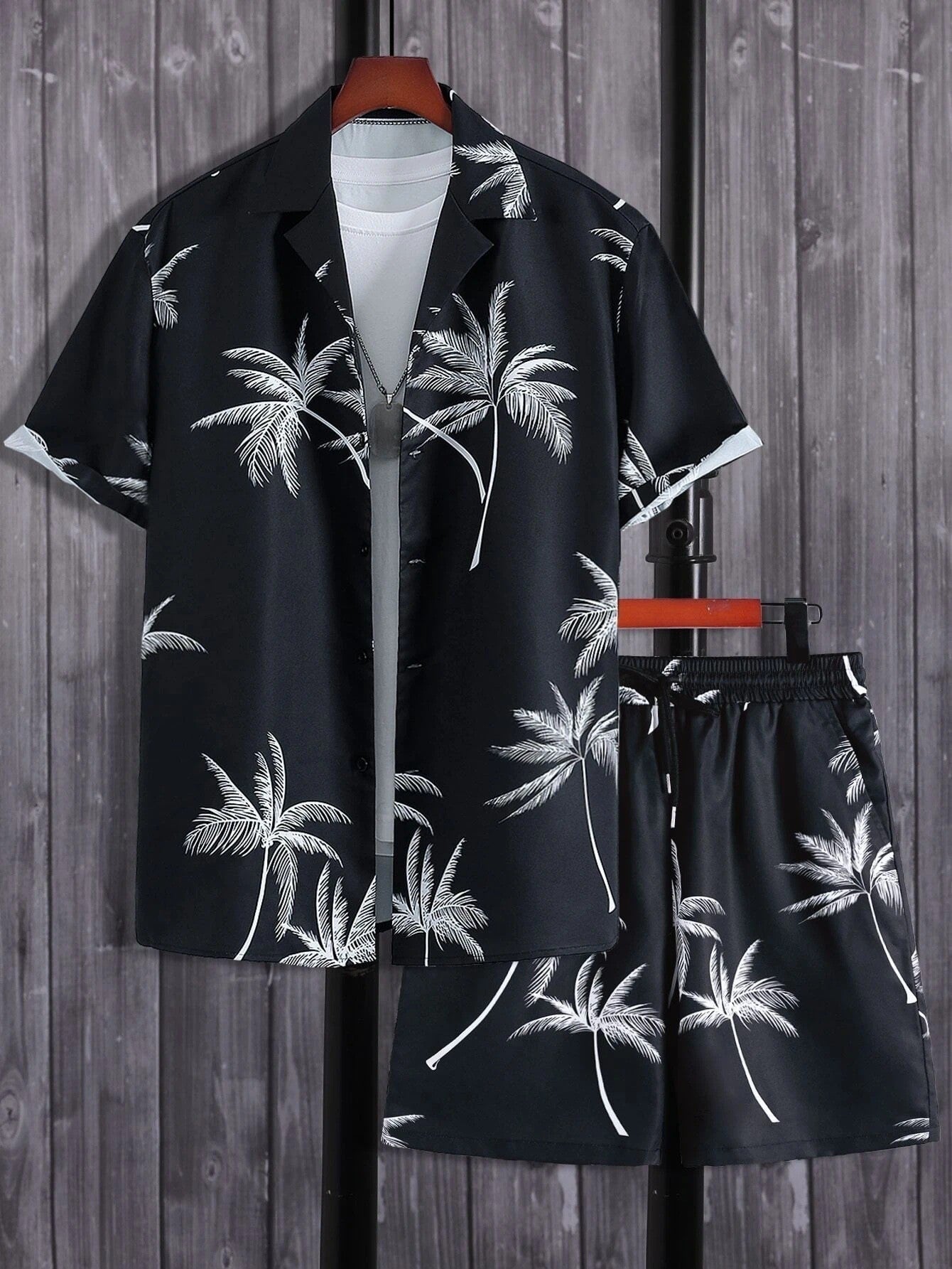 Kodiak | Men's Casual Hawaiian Shirt & Shorts Set