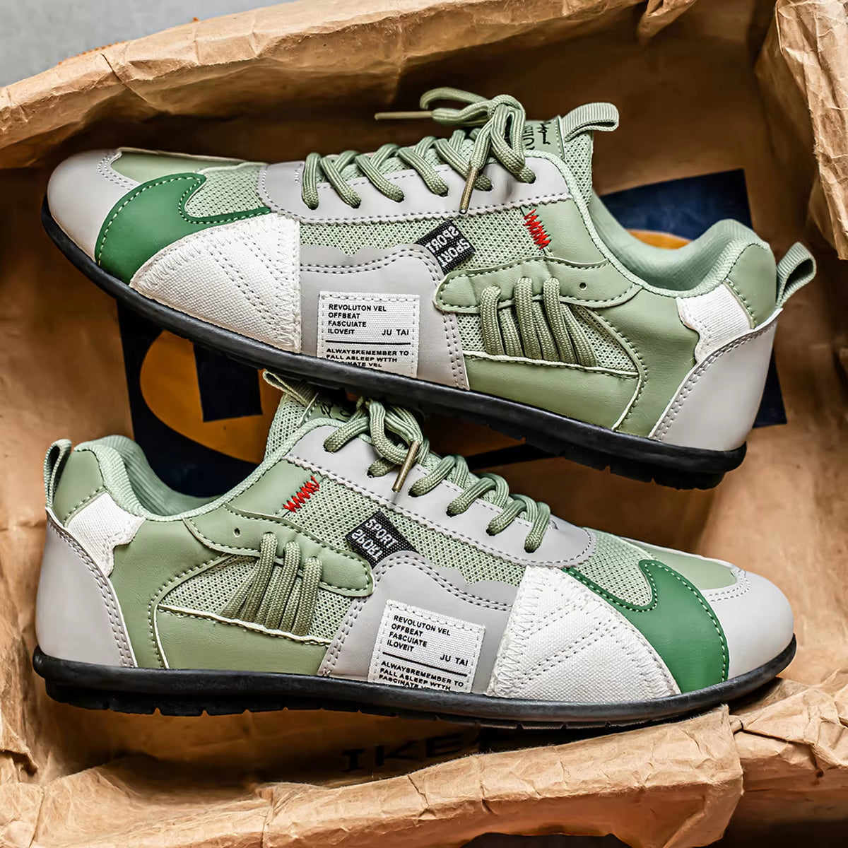 Kieran | Men's Sneakers Multi-Panel Patchwork Casual