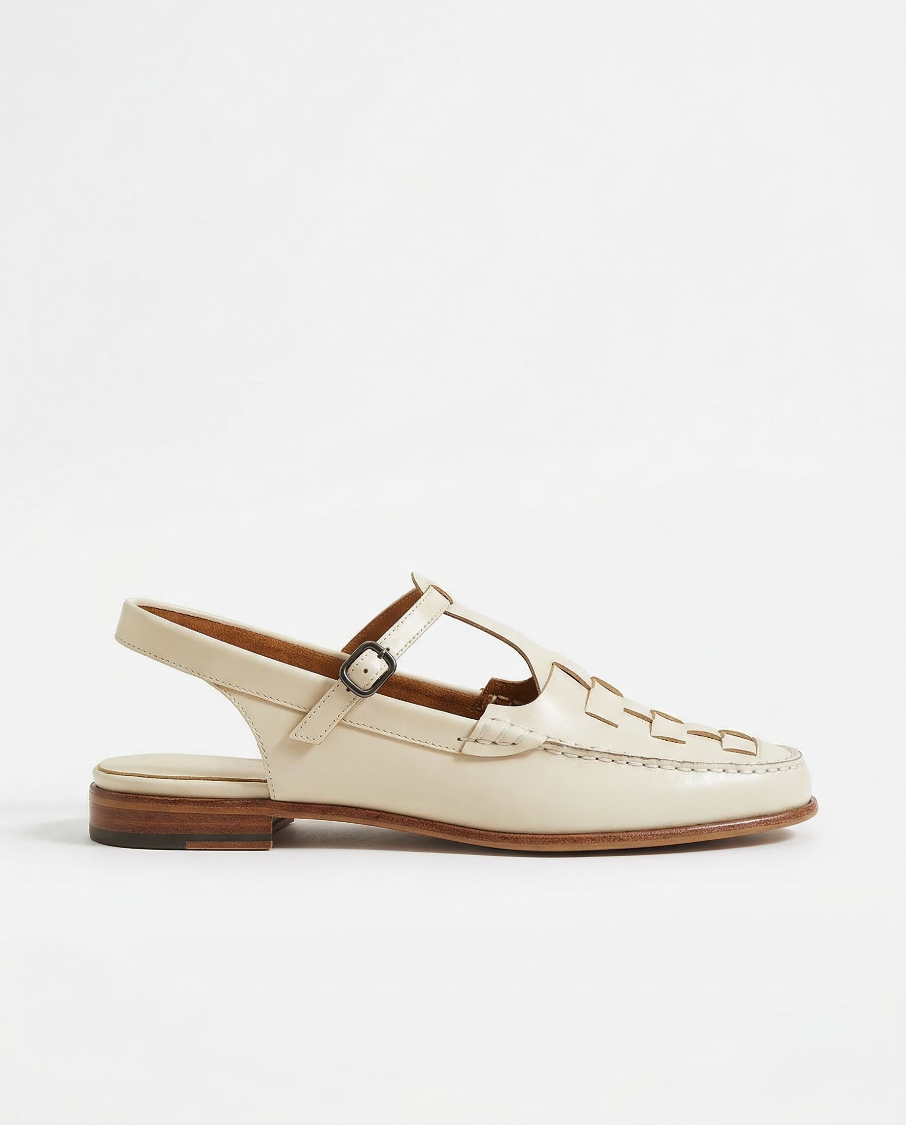 Celeste | Elegant Woven Leather Slingback