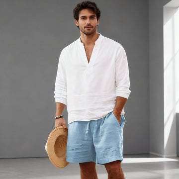 Brennan | Men's Relaxed Linen Shorts