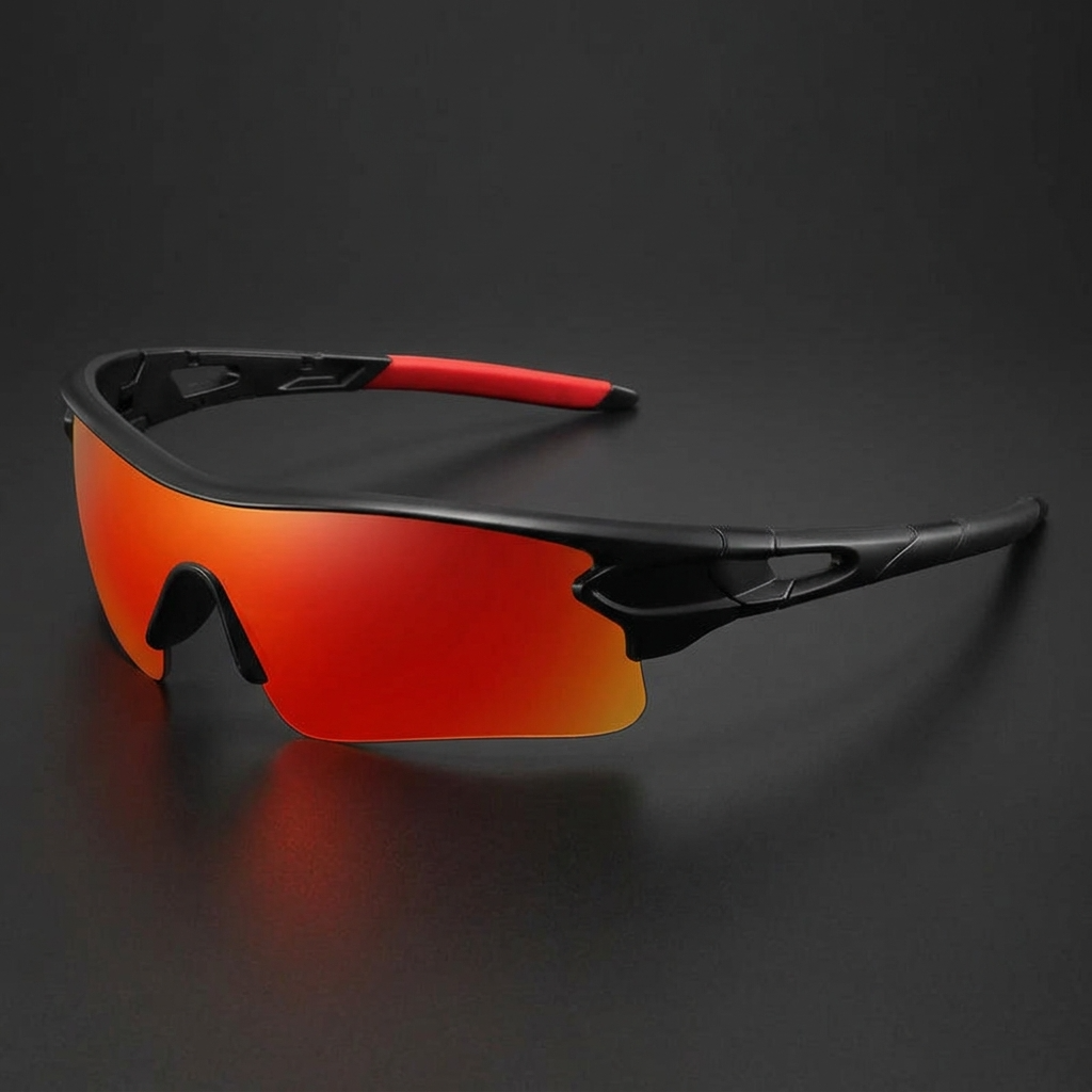 Men's Sport Sunglasses - Lightweight Frame with Wraparound Design and UV Protection