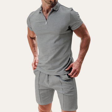 Maximus | Men's Classic Ribbed Polo Short Set