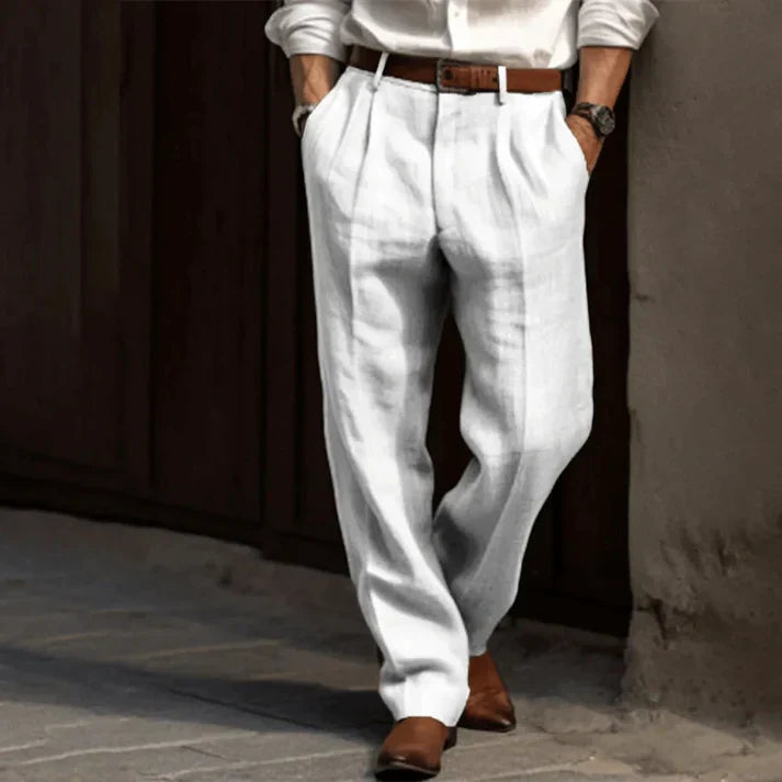 Bellamy | Men's Classic Pleated Wide Leg Palazzo Pants