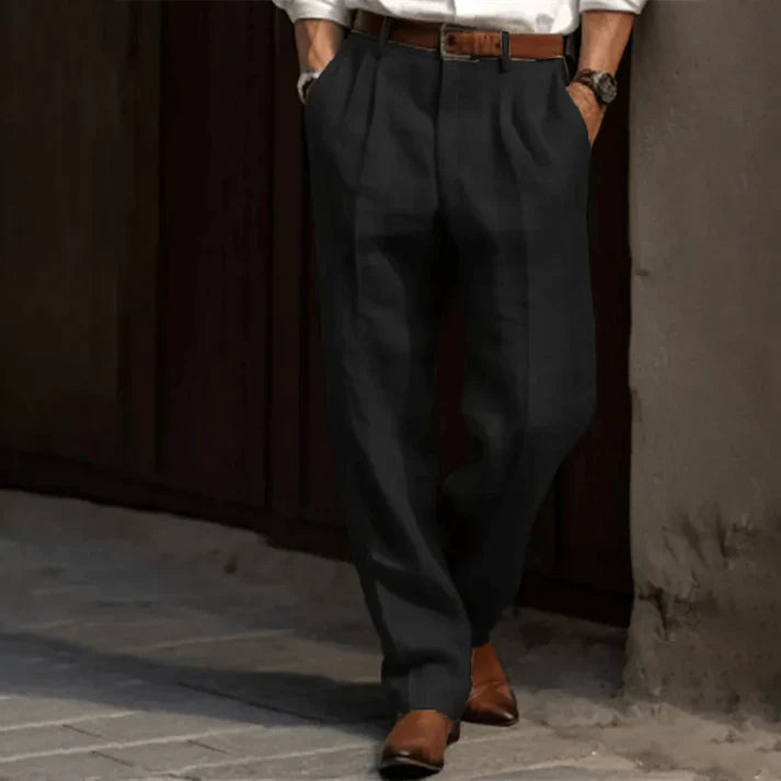 Bellamy | Men's Classic Pleated Wide Leg Palazzo Pants