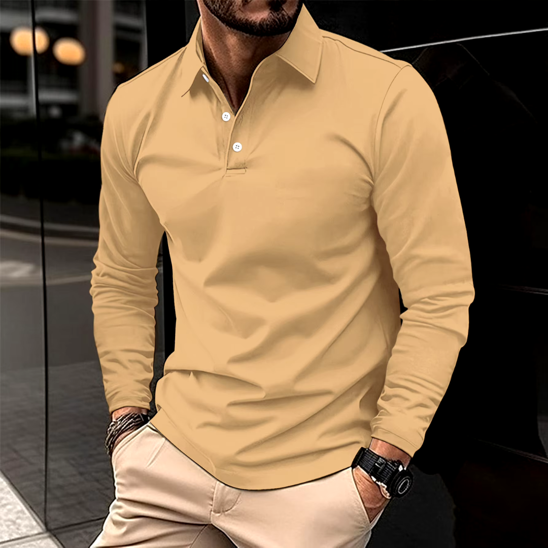 Brennan | Men's Classic Long Sleeve Polo