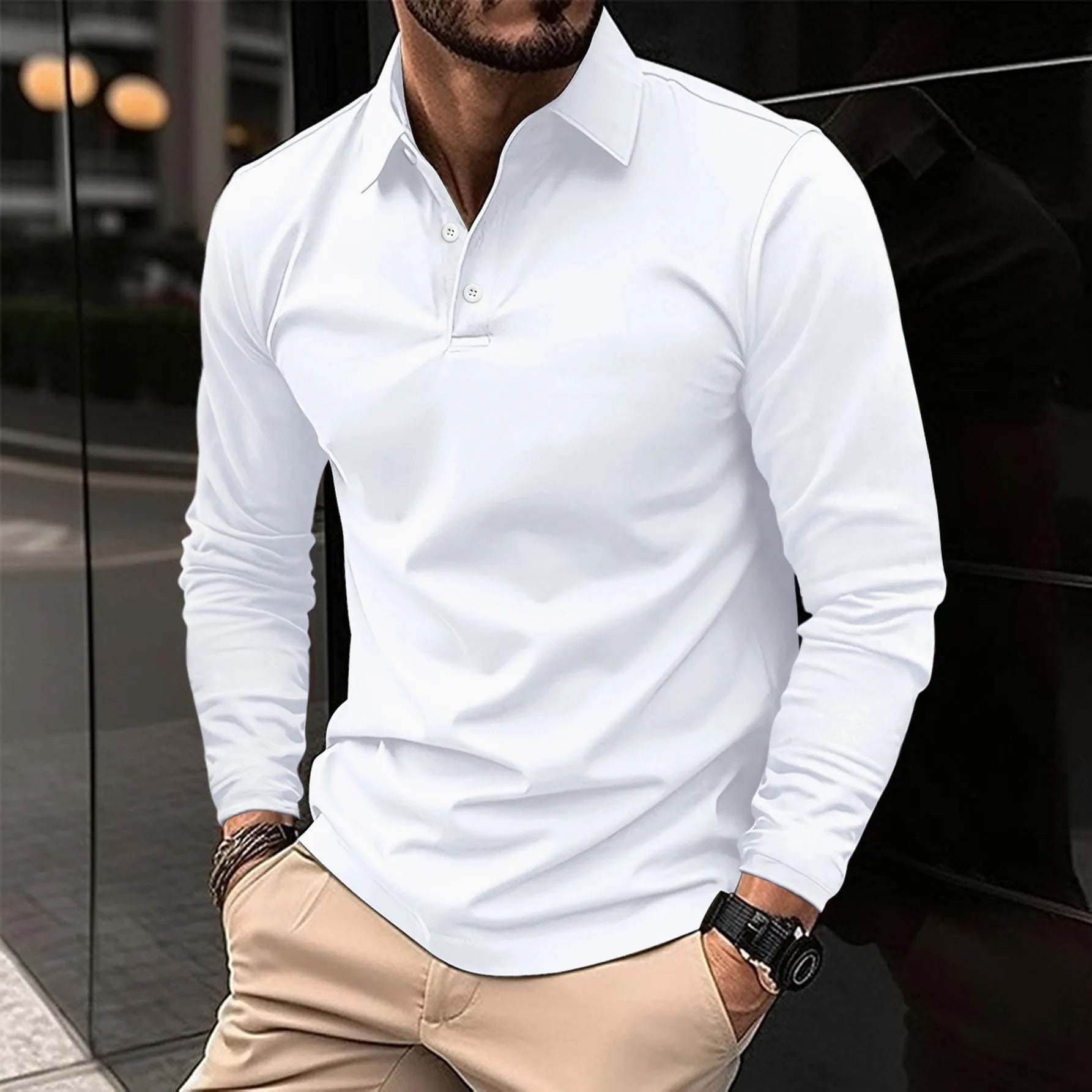 Brennan | Men's Classic Long Sleeve Polo