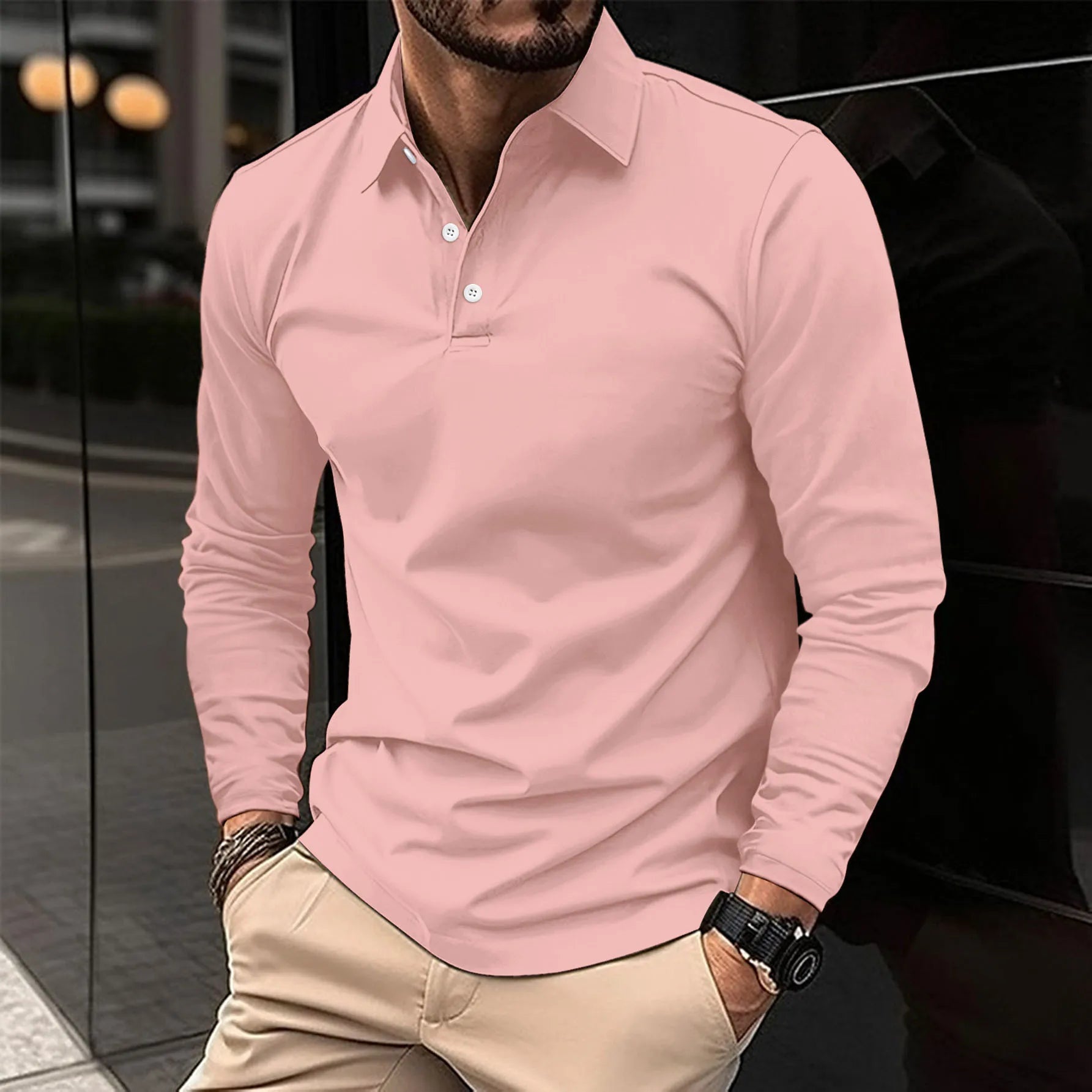 Brennan | Men's Classic Long Sleeve Polo