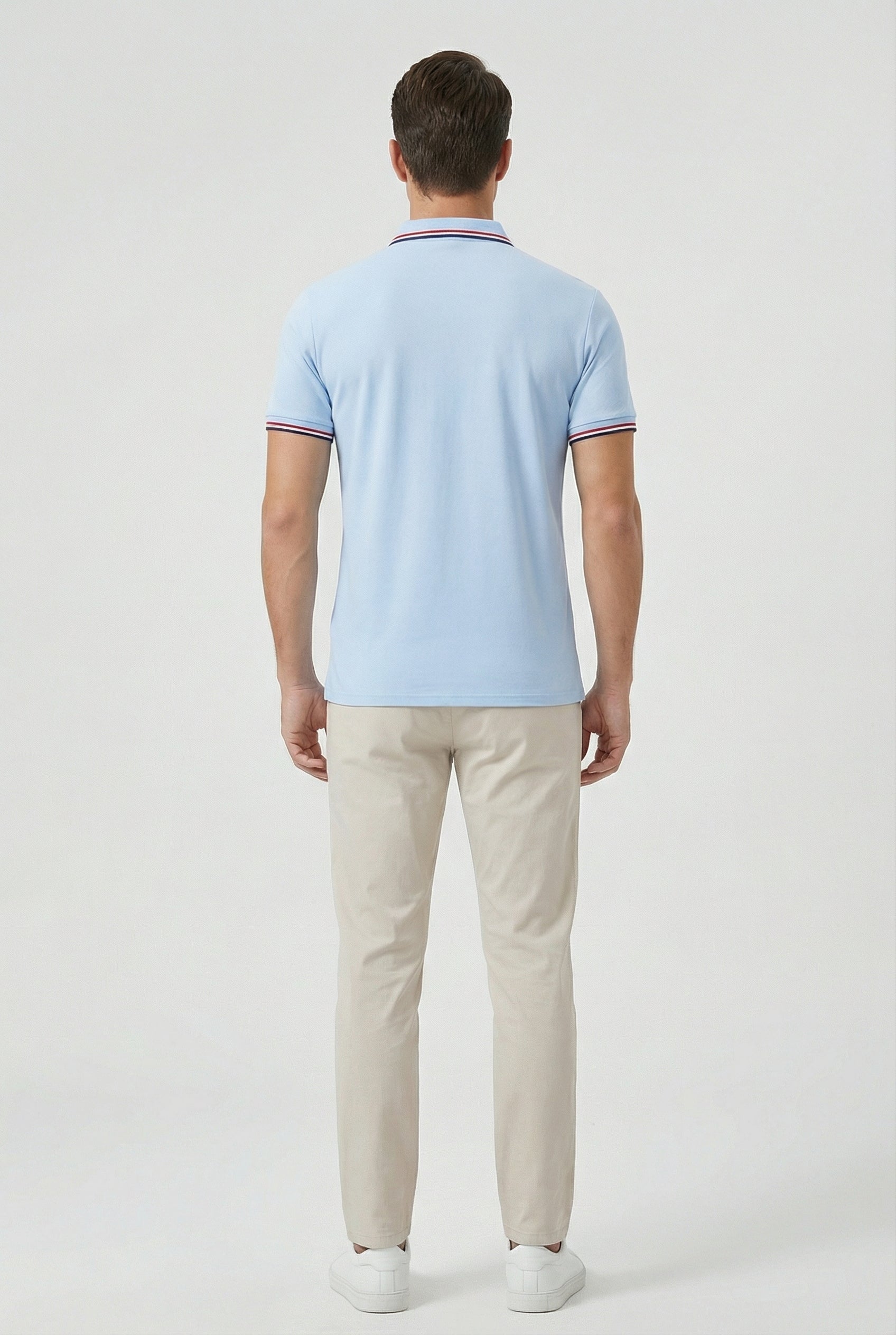 Fletcher | Men's Classic Striped Tipping Polo Clothing