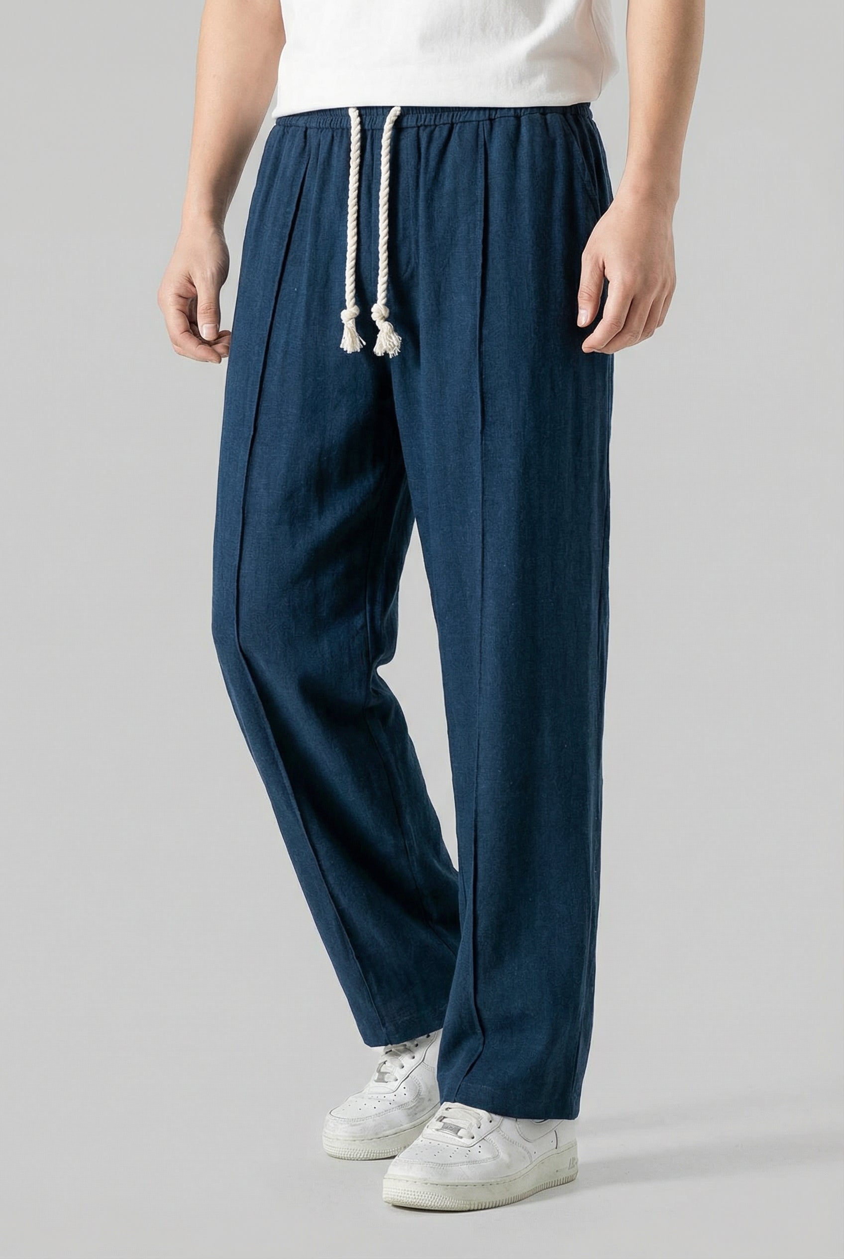 Braxton | Men's Relaxed Linen Drawstring Joggers