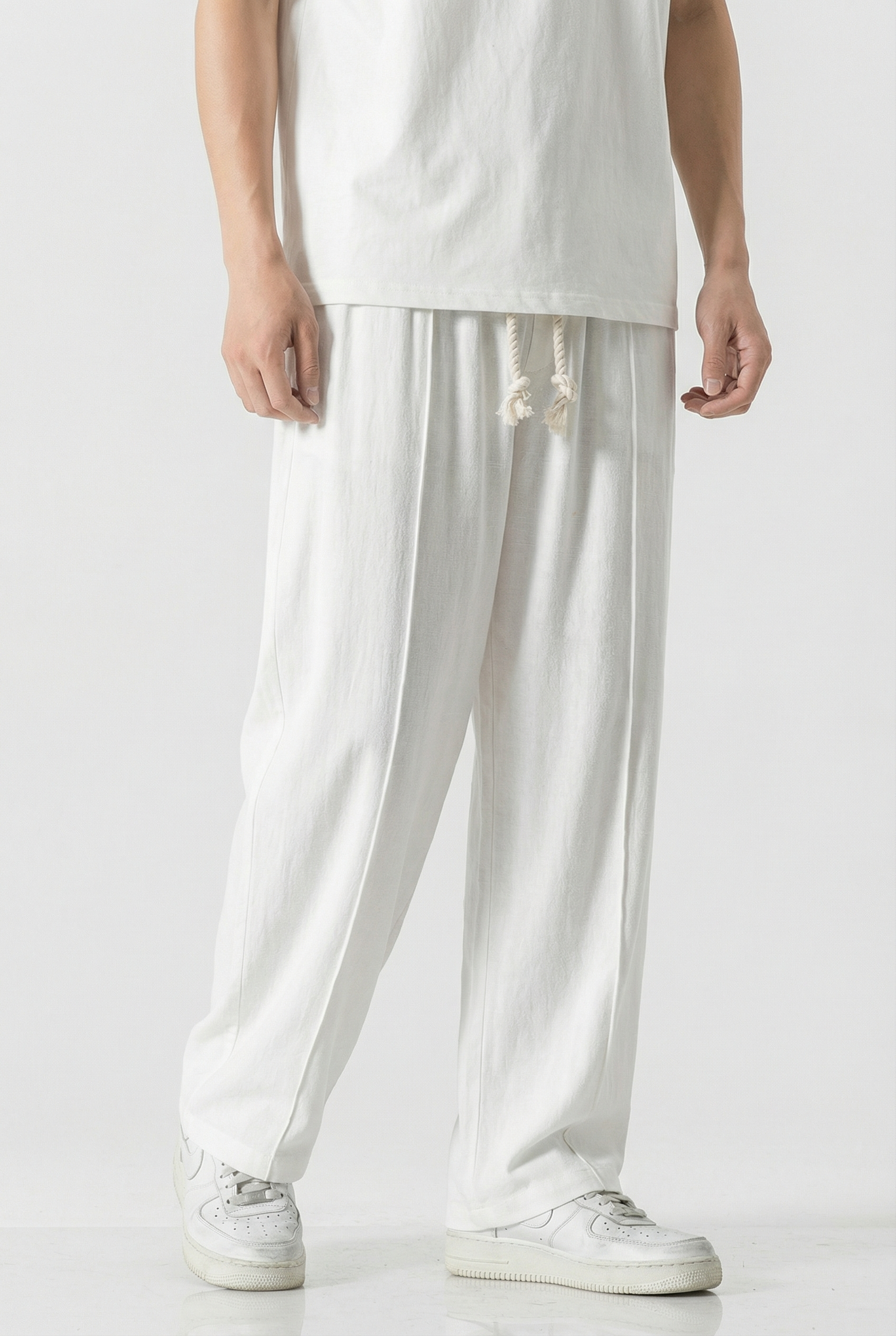 Braxton | Men's Relaxed Linen Drawstring Joggers