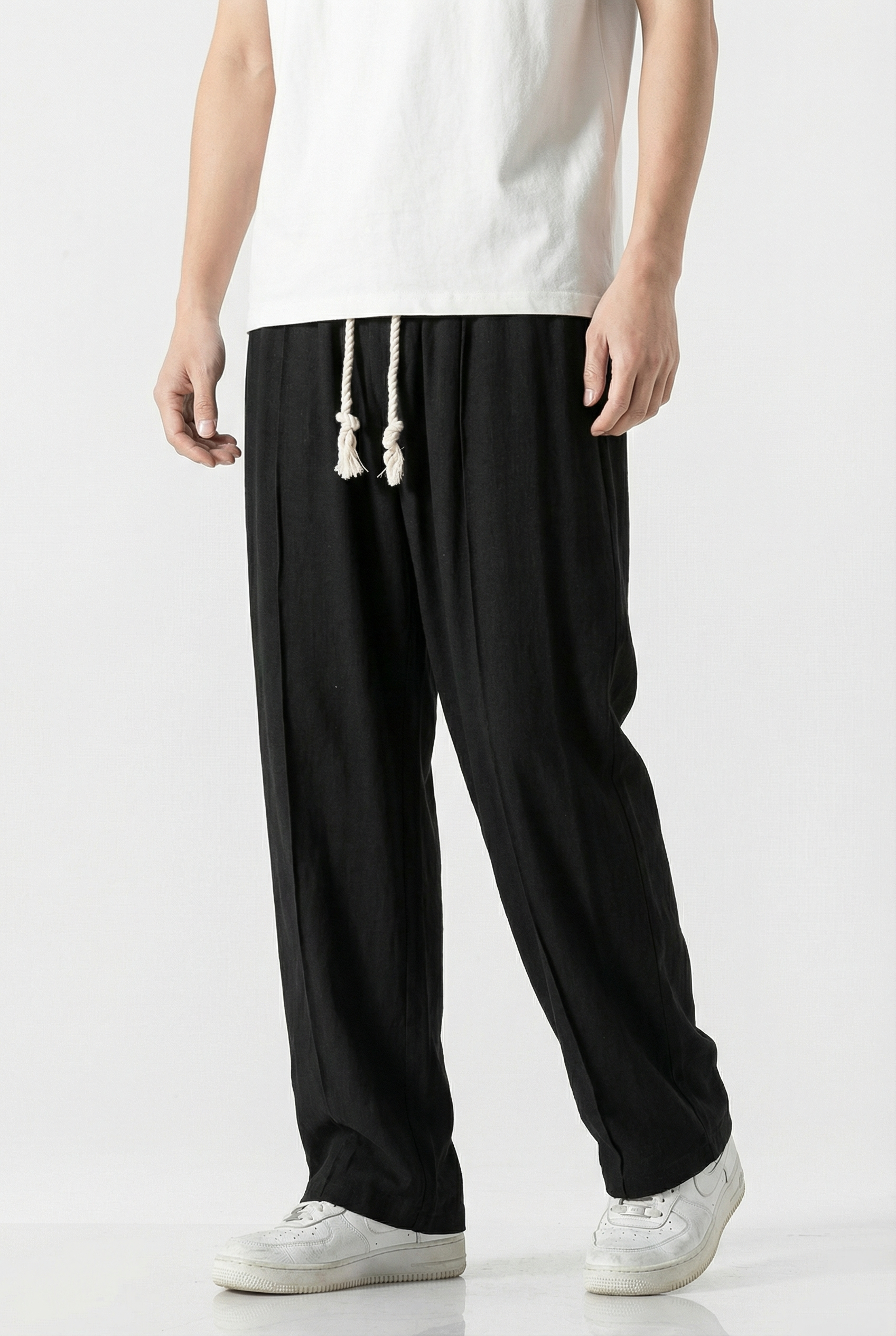 Braxton | Men's Relaxed Linen Drawstring Joggers