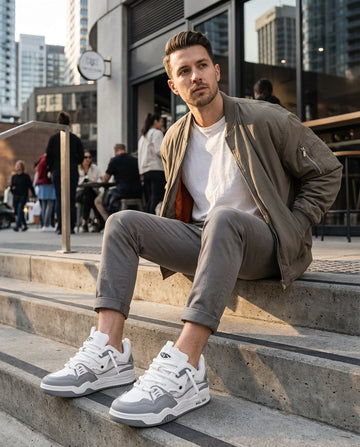 Daxon | Men's Retro Chunky Sole Basketball Sneakers