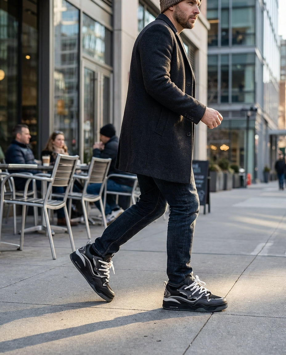 Daxon | Men's Retro Chunky Sole Basketball Sneakers