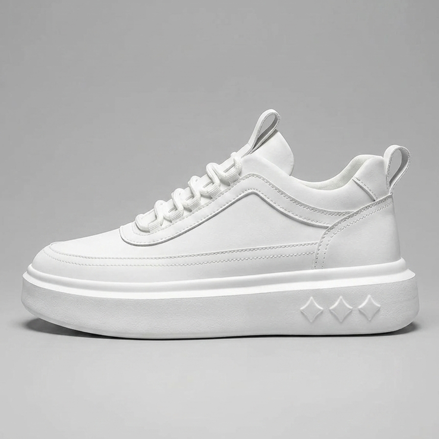 Men's Sneakers - Lace-Up - Round Toe - Chunky Platform Sole