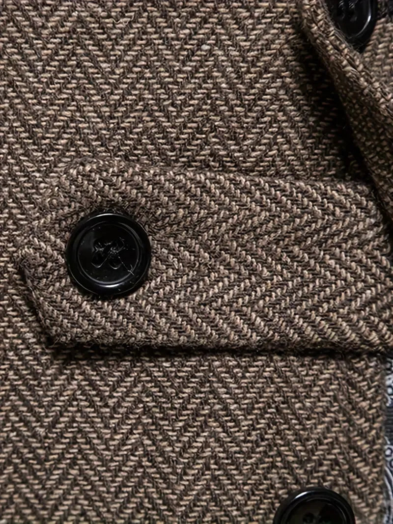 Dorian | Men's Classic Herringbone Tweed Waistcoat