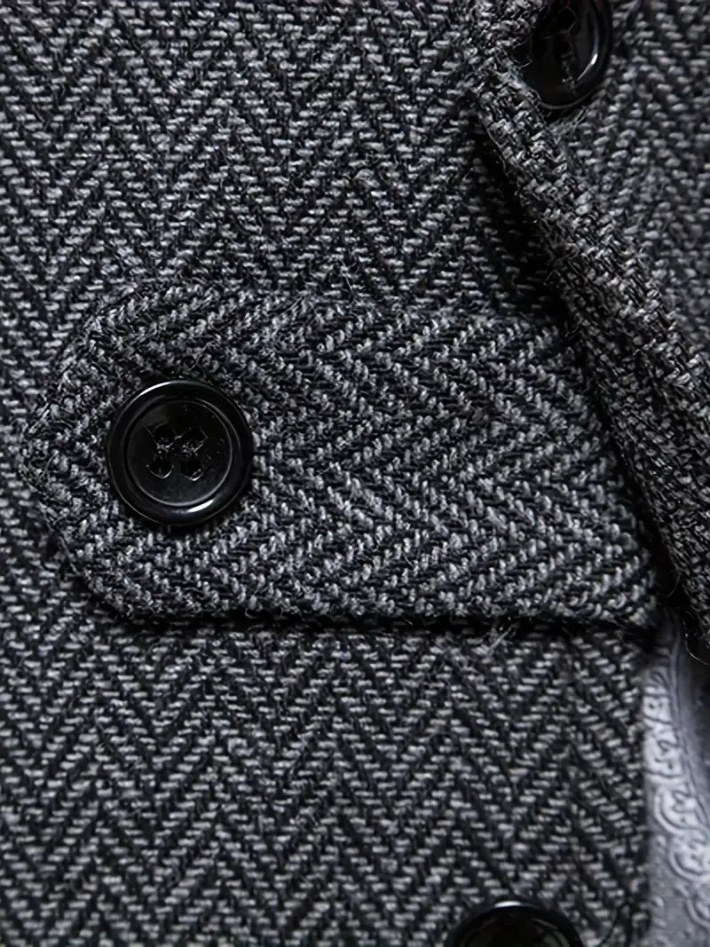 Dorian | Men's Classic Herringbone Tweed Waistcoat