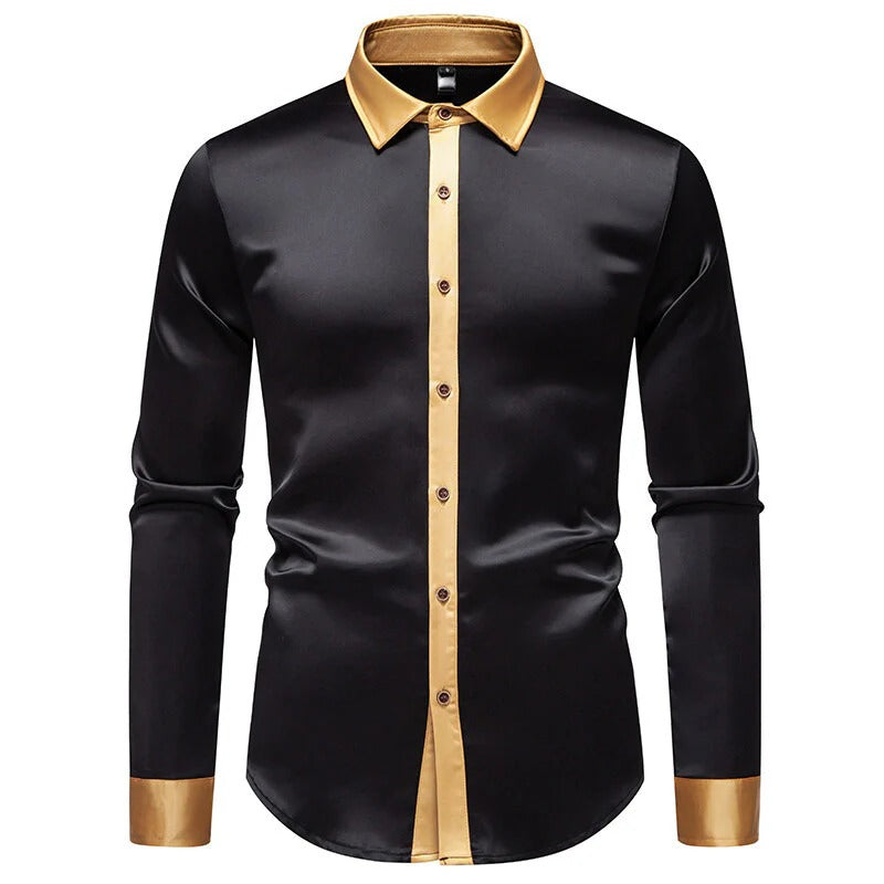 Darius | Men's Classic Contrast Trim Business Casual Button Down Shirt