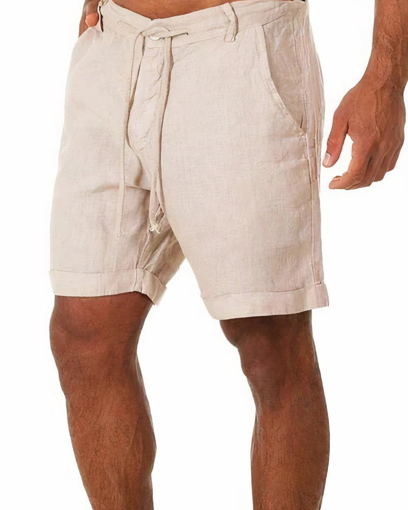 Caspian | Men's Relaxed Linen Drawstring Shorts