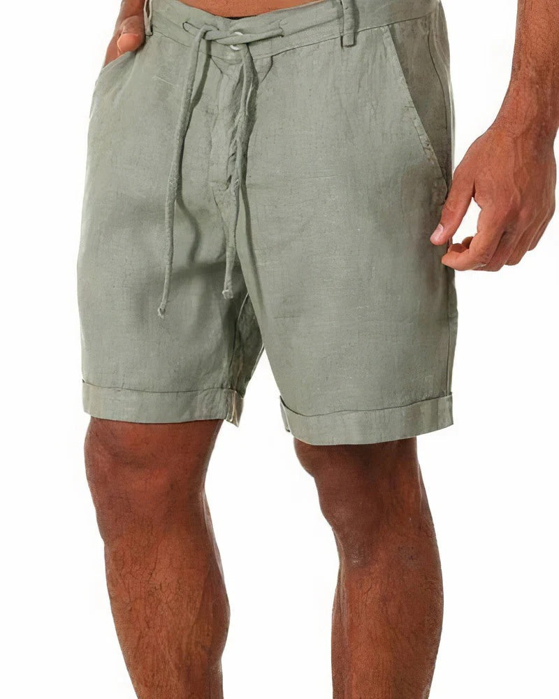 Caspian | Men's Relaxed Linen Drawstring Shorts