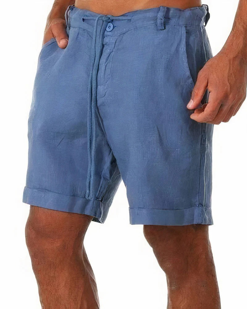 Caspian | Men's Relaxed Linen Drawstring Shorts