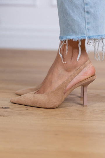 Cordelia | Elegant Pointed Toe Slingback Stilettos
