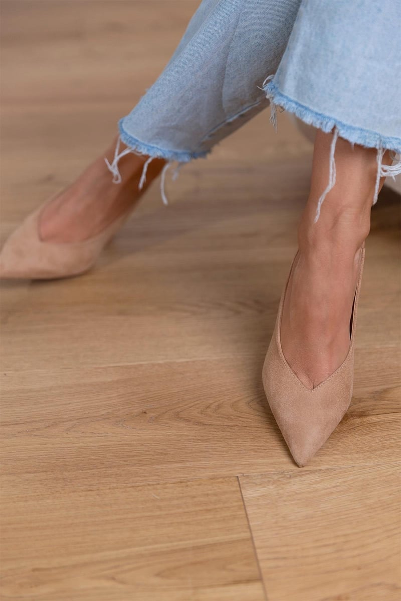 Cordelia | Elegant Pointed Toe Slingback Stilettos