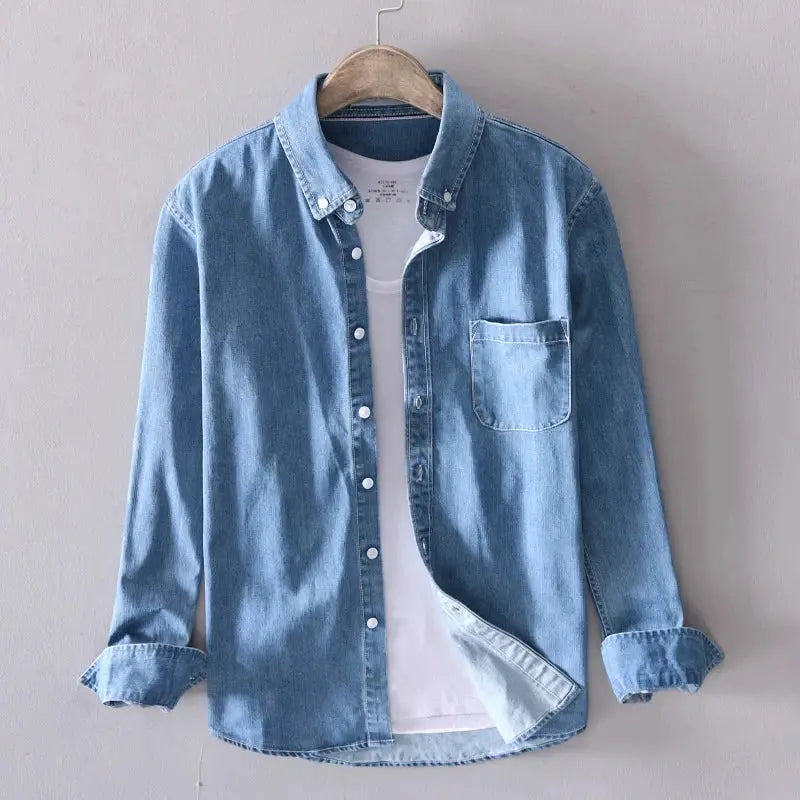 Thorne | Men's Classic Denim Button Down Shirt