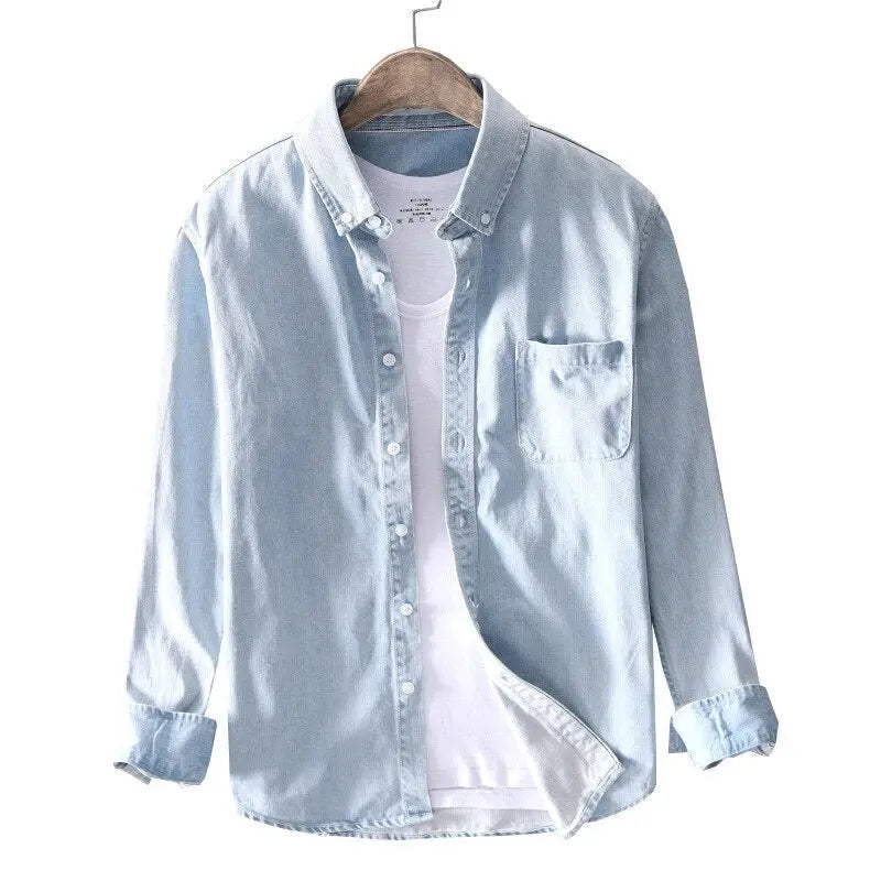 Thorne | Men's Classic Denim Button Down Shirt