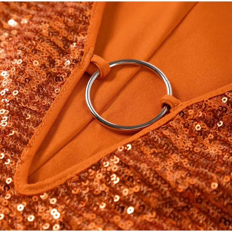 Bellerose | Glamorous Sequin V-Neck Mini Dress