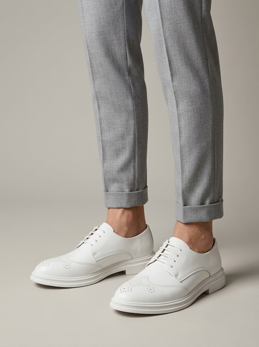 Men's Leather Brogue Oxford Shoes