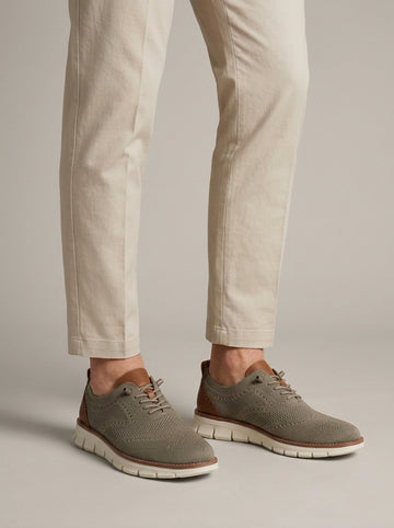 Men's Sneakers - Woven - Lace-Up - Chunky Sole - Brogue