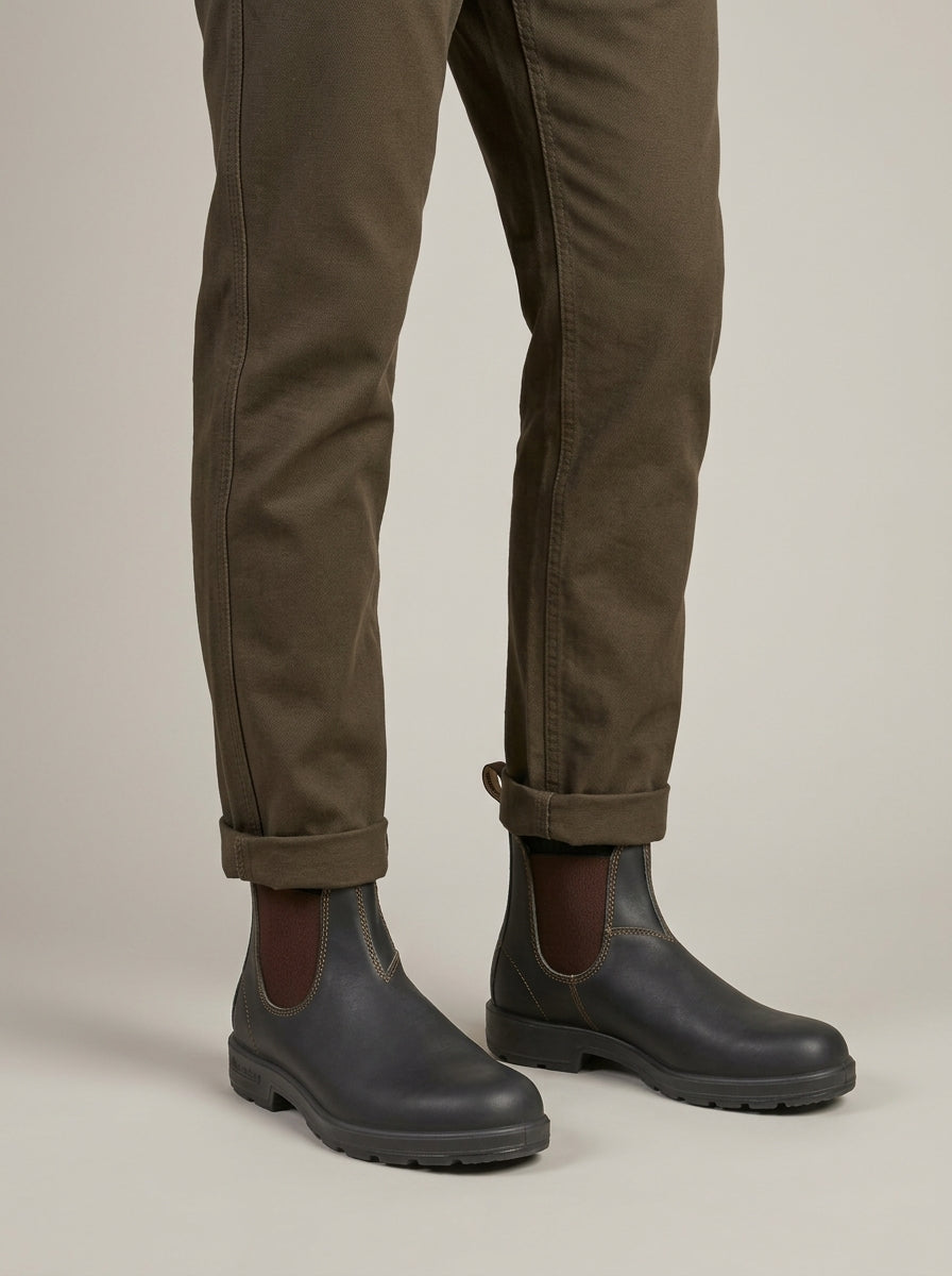 Men's Chelsea Boots - Round Toe Pull-On