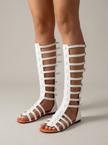 Thalassa | Gladiator Knee High Sandals