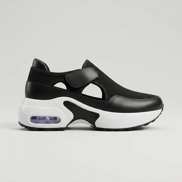 Women's Sneakers Mesh Hook-and-Loop Strap Chunky Sole