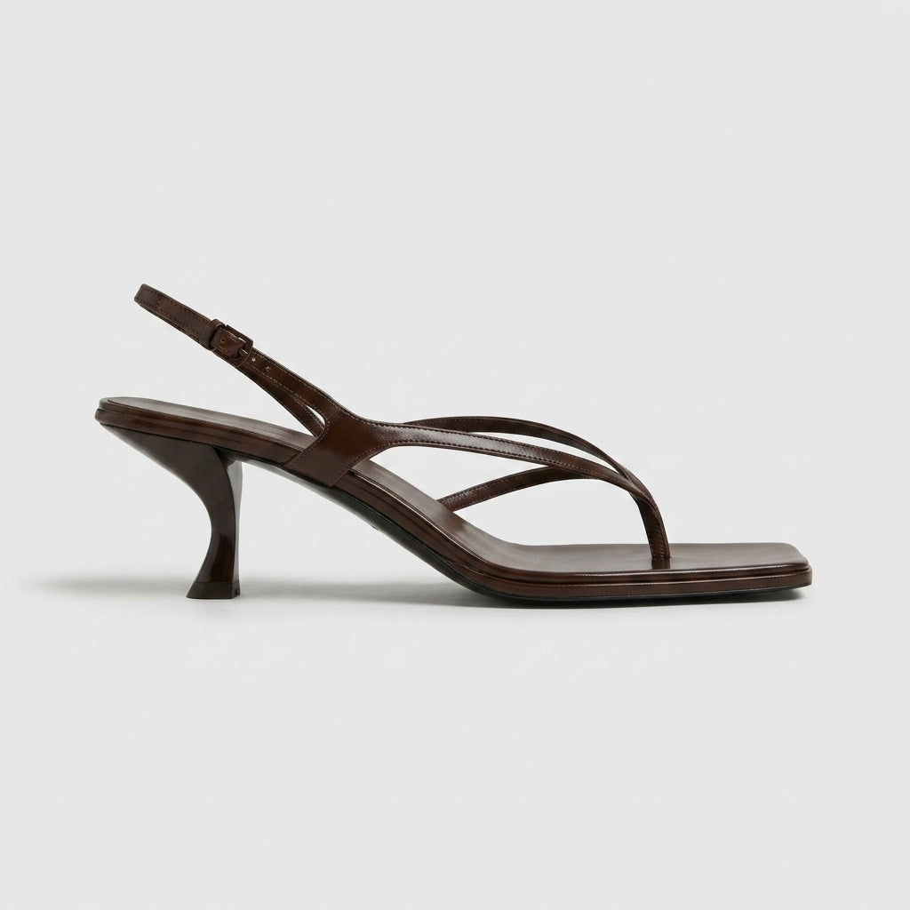Faelynn | Kitten Heels Square Toe Slingback