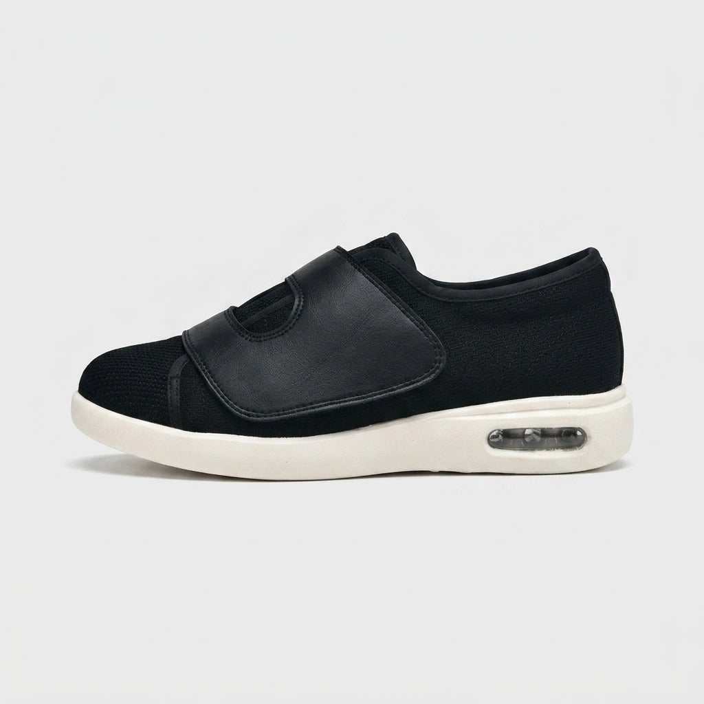 Unisex Trainers Hook-and-Loop Strap Mesh Upper Air-Cushioned Sole