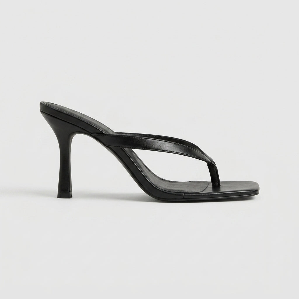 Tamsin | Square Toe Thong Stilettos