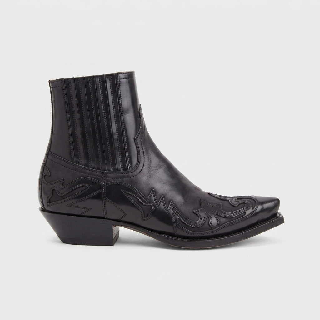 Men's Ankle Boots Pointed Toe - Cuban Heel