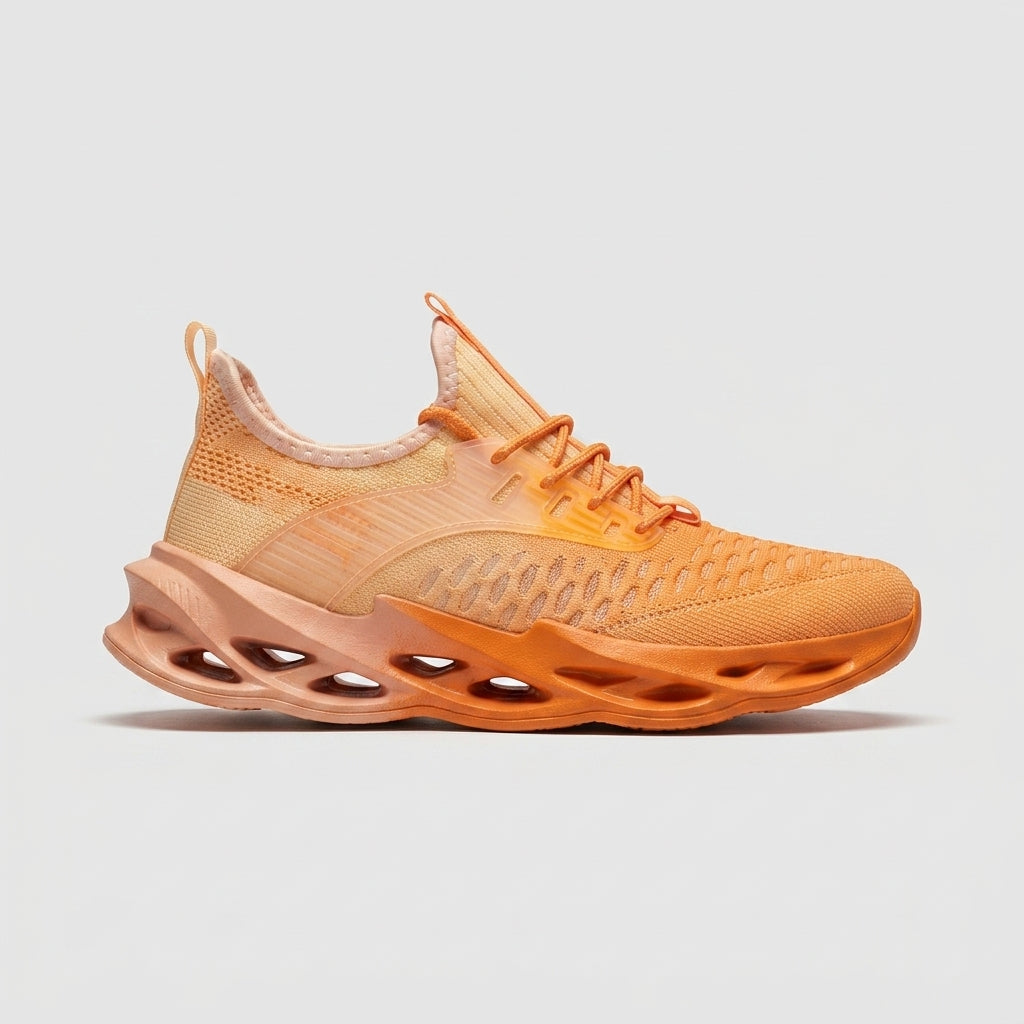 Women's Knit Blade Sole Sneakers - Round Toe