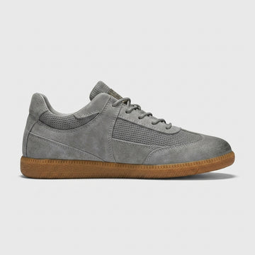 Men's Sneakers Low-Top Lace-Up Mesh Panel Gum Sole