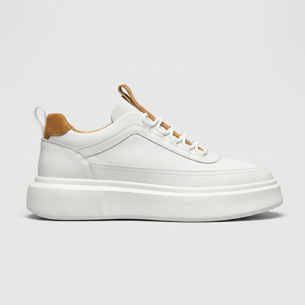 Men's Sneakers - Lace-Up - Round Toe - Chunky Platform Sole