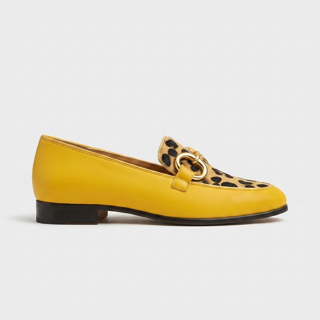 Women's Loafers Slip-On Leopard Print Detail Low Heel
