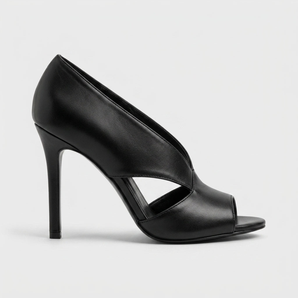 Tivanne | Leather Heels Cutout Stiletto