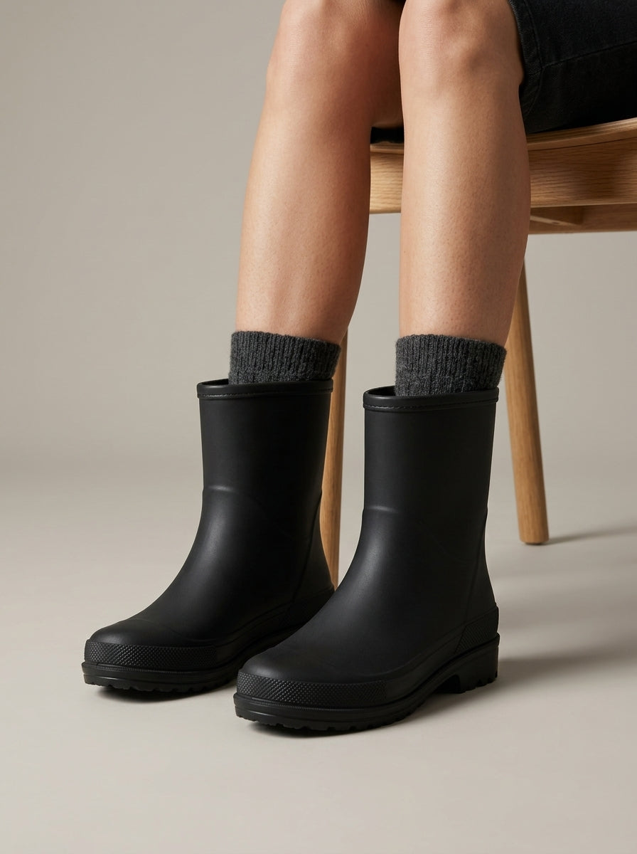 Women's Ankle Boots - Pull-On - Waterproof - Lug Sole