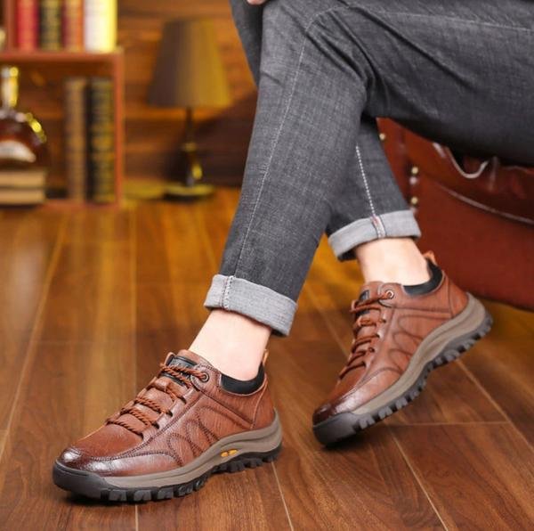 Kieran | Men's Orthopedic Leather Sneakers