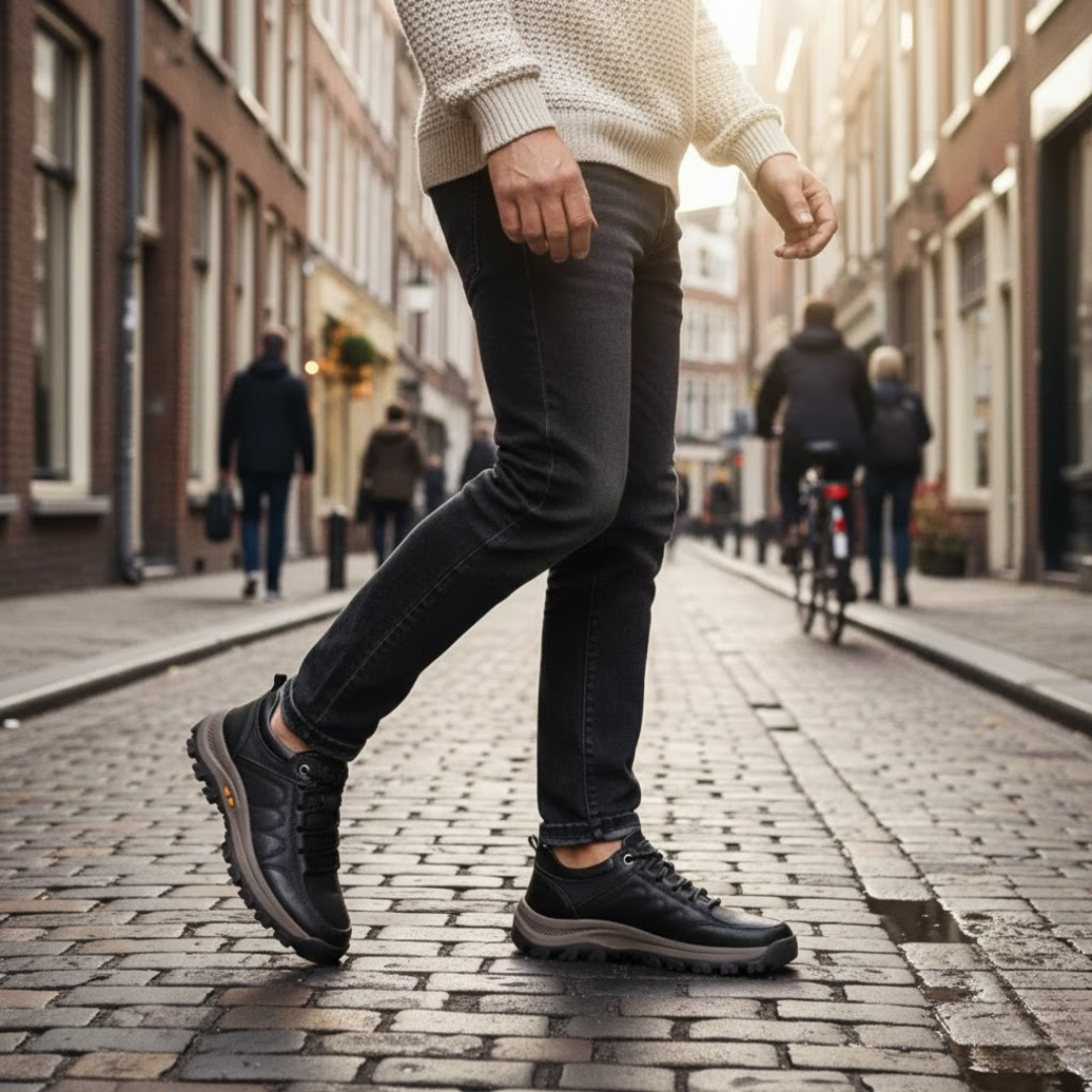 Kieran | Men's Orthopedic Leather Sneakers
