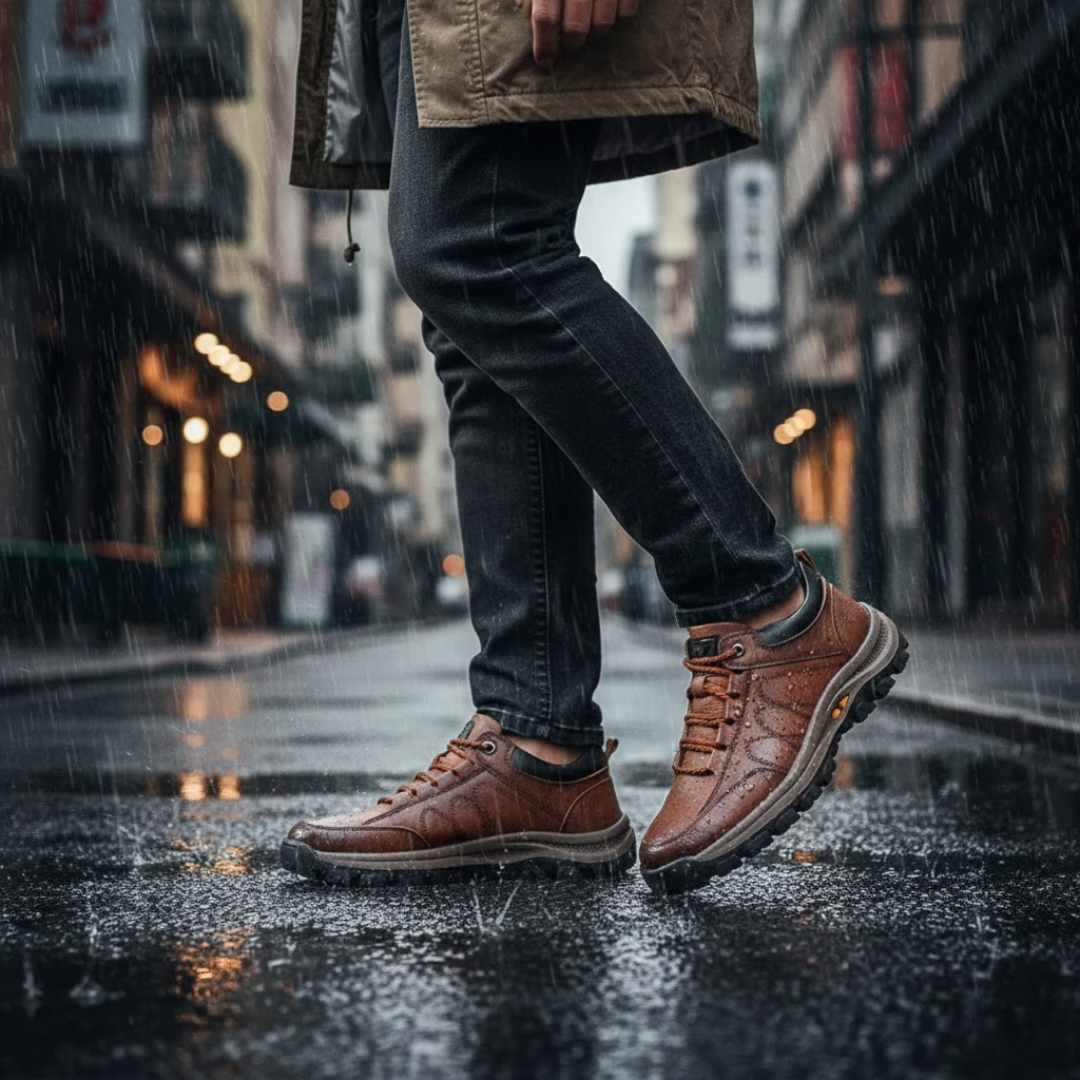 Kieran | Men's Orthopedic Leather Sneakers
