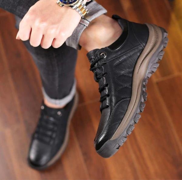 Kieran | Men's Orthopedic Leather Sneakers