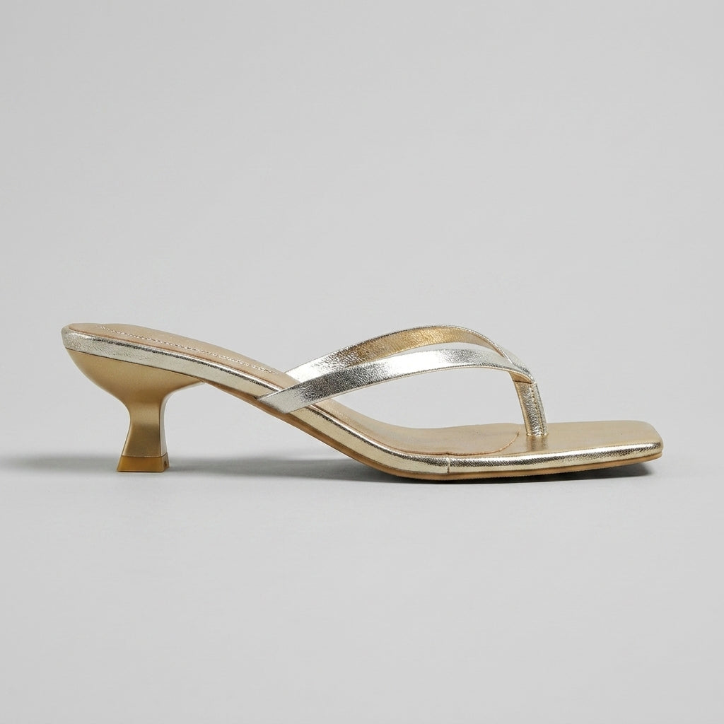 Women's Heels - Thong Sandals - Kitten Heel - Slip-On